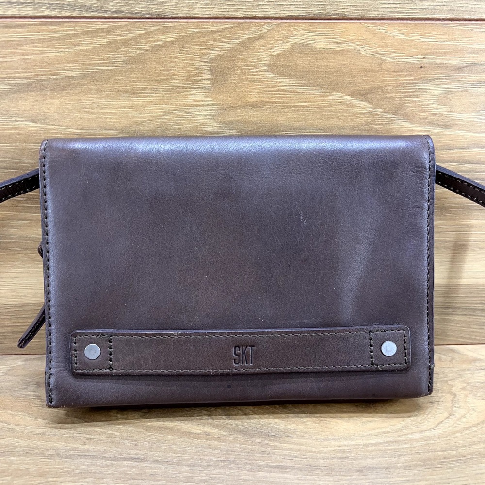 Madewell The Morgan‎ Small Brown Leather Clutch Crossbody Bag